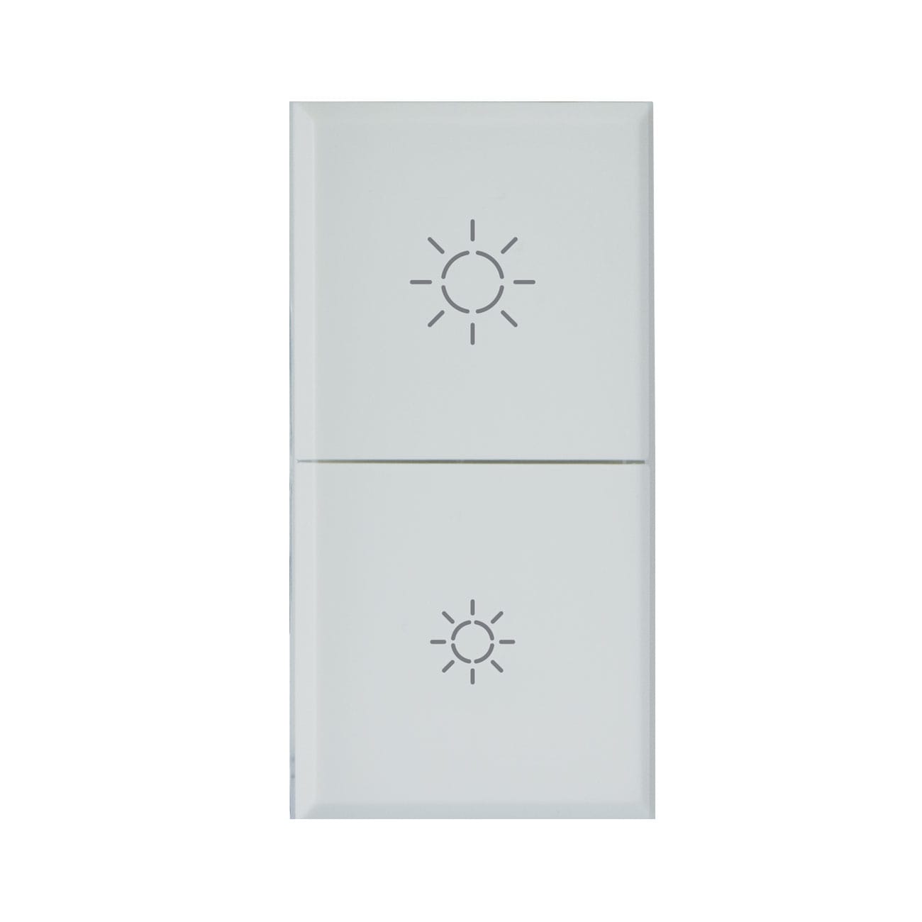 AVE - DUE MEZZI TASTI PER DIMMER IOT WHITEK 1 MOD. S44 446TGD-W