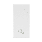 AVE - Tasto simbolo Chiave WHITEK S44. colore bianco  finitura opaca  1 Mod. 446TKP