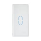 AVE - TASTO CON OVALE PILLS PER COMANDI ASSIALI. WHITEK S44. COLORE RAL 9010  FINITURA OPACA  1 MOD 446TMCAS