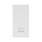 AVE - TASTO SIMBOLO RESISTENZA ELETTRICA WHITEK S44. COLORE BIANCO  FINITURA OPACA  1 MOD. 446TREP