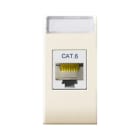 AVE - Presa RJ45 CAT6 UTP  non schermata  Class S44 colore RAL 1013  finitura lucida  1 Mod. 449027C6