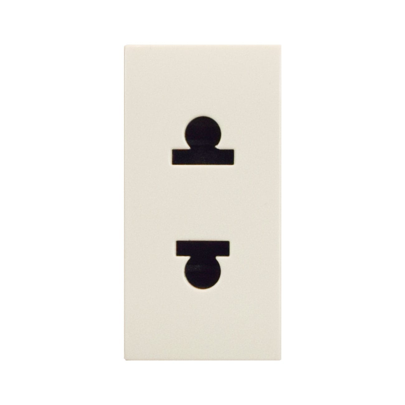 AVE - Presa euroamericana. Class S44. colore RAL 1013. 2P 16A 250V  finitura lucida  1 Mod. 449033