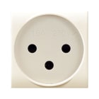 AVE - Presa israeliana. Class S44. colore RAL 1013. 2P+T 16A  250V finitura lucida  2 Mod. 449046TS