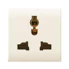 AVE - Presa mstd. Class S44. colore RAL 1013.  2P+T 250V  finitura lucida  2 Mod. 449059TS