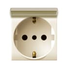 AVE - Presa schuko con sportello P30. Class S44. colore RAL 1013.  2P+T 16A 250V  finitura lucida  2 Mod. 449090TSS