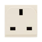 AVE - Presa std inglese. Class S44. colore RAL 1013. 13A 250V 2P+T finitura lucida 2 Mod. 449097TS