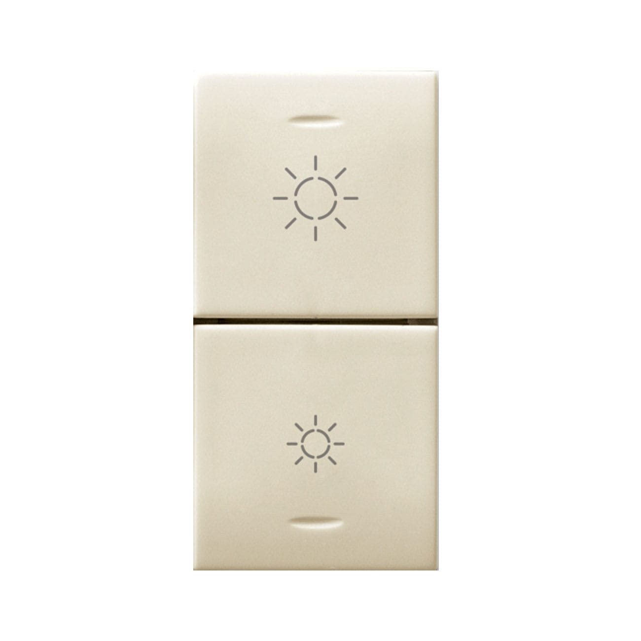 AVE - DUE MEZZI TASTI PER DIMMER IOT CLASS 1 MOD. S44 449TGD-W