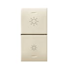 AVE - DUE MEZZI TASTI PER DIMMER IOT CLASS 1 MOD. S44 449TGD-W