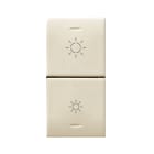 AVE - DUE MEZZI TASTI PER DIMMER IOT CLASS 1 MOD. S44 449TGD-W