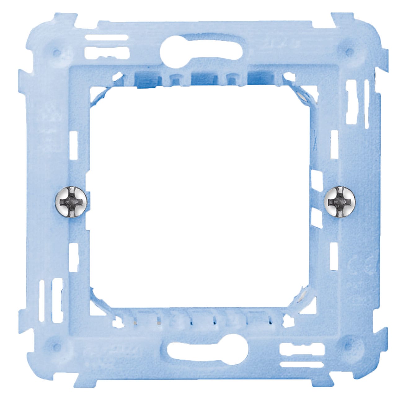 AVE - Supporto con griffe S44. per scatole tonde diametro 60 mm. 2 Mod. 44A02