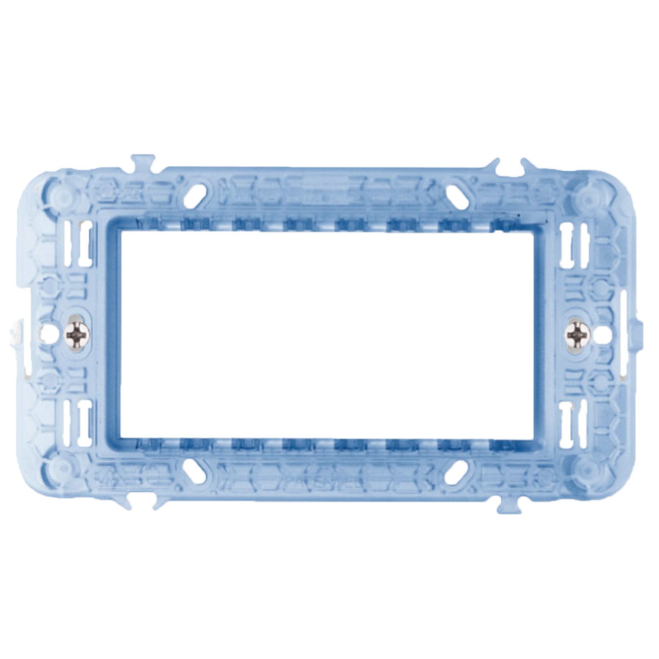 AVE - Supporto con viti S44. per scatole rettangolari. 4 Mod. 44A04