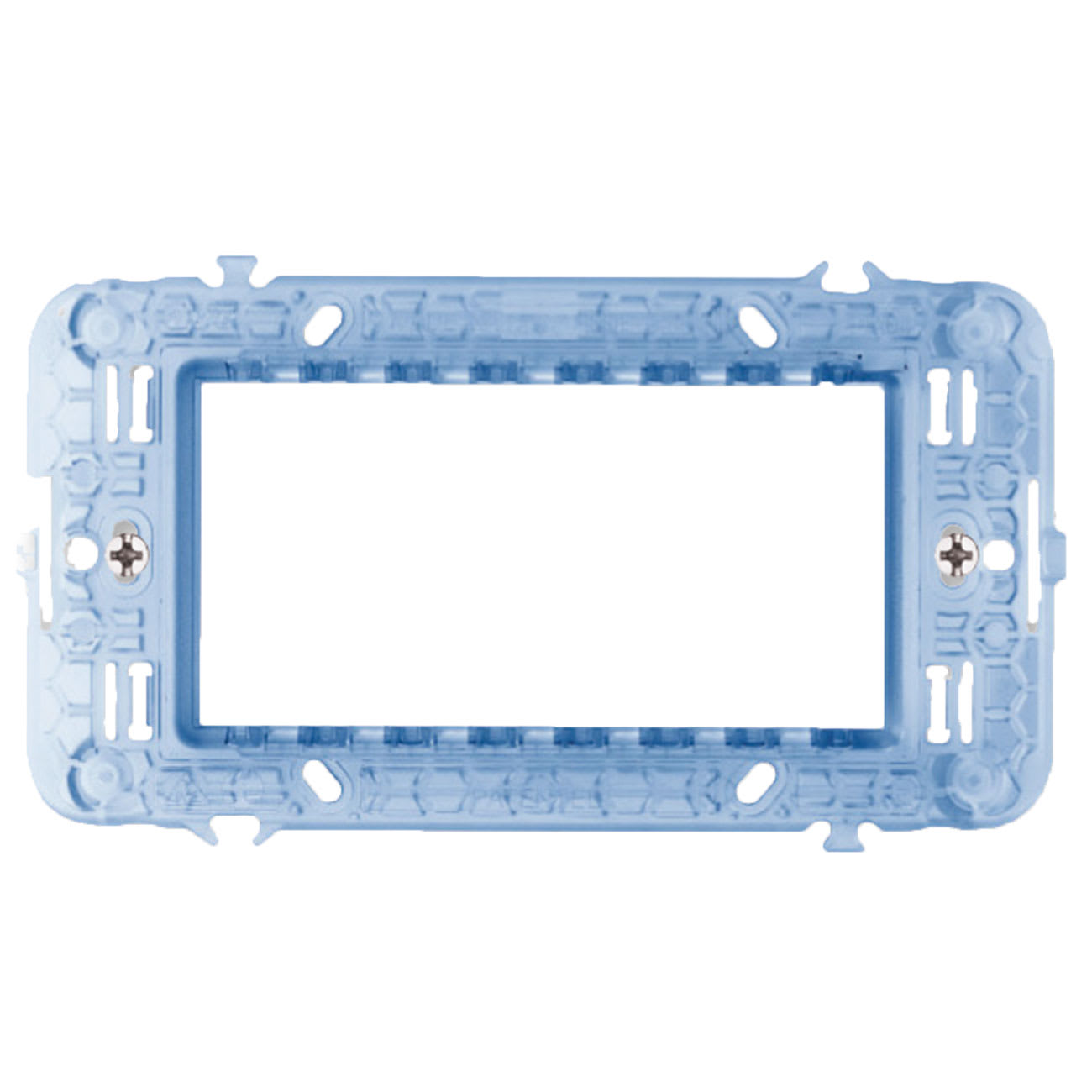 AVE - Supporto con viti S44. per scatole rettangolari. 4 Mod. 44A04
