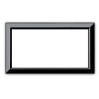 AVE - Cornice di ricambio. colore nera per placche Vera S44 4 Mod. 44CRV4N