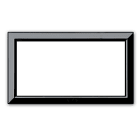 AVE - Cornice di ricambio. colore nera per placche Vera S44 4 Mod. 44CRV4N