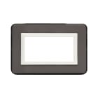 AVE - Placca Personal S44. colore grigio lucido  con cornicetta  4 Mod. 44P04GRL