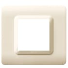 AVE - Placca tecnopolimero S44. in plastica colore sabbia  2 Mod. 44P32SA