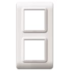 AVE - Placca tecnopolimero S44. in plastica colore bianco  RAL9010  4(2+2) Mod. 44P34B