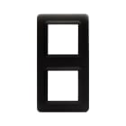 AVE - Placca tecnopolimero S44. in plastica colore grigio tekla  4(2+2) Mod. 44P34GTK