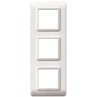 AVE - Placca tecnopolimero S44. in plastica colore bianco  RAL9010  6(2+2+2) Mod. 44P36B