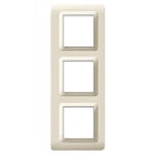 AVE - Placca tecnopolimero S44. in plastica colore sabbia  6(2+2+2) Mod. 44P36SA