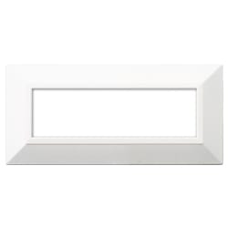 AVE - Placca Zama. S44 colore bianco. con cornicetta  7 Mod. 44P97B