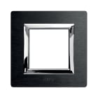 AVE - Placca Vera44 Alluminio. S44 colore antracite. con cornicetta   2 Mod. 44PA22ANS