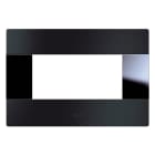 AVE - Placca Vera44 Alluminio. S44 filo muro colore antracite  4 Mod. 44PA4ANS/FM