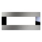 AVE - Placca Vera44 Alluminio. S44 filo muro colore alluminio naturale 7 Mod. 44PA7ALS/FM