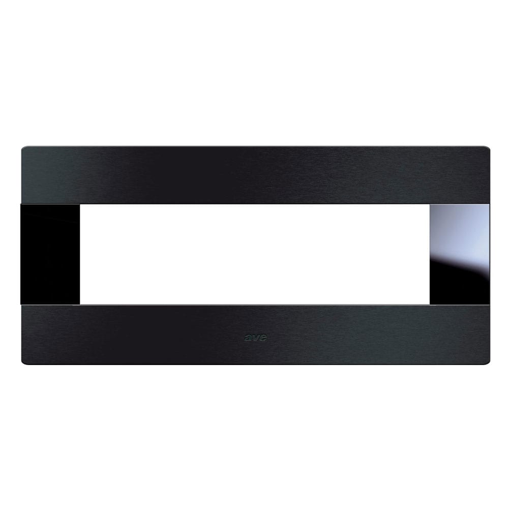 AVE - Placca Vera44 Alluminio. S44 filo muro colore antracite  7 Mod. 44PA7ANS/FM