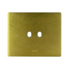 AVE - PLACCA ALLUMINIO NEW STYLE S44. COLORE ORO 2 COMANDI 3 MOD. 44PANQ02ORO
