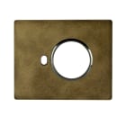 AVE - PLACCA ALLUMINIO NEW STYLE S44. COLORE BRONZO ANTICATO 1 PRESA SCHUKO/SHUKO BIPASSO + 1 COMANDO 3 MOD. 44PANQ902BAN