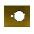 AVE - PLACCA ALLUMINIO NEW STYLE S44. COLORE BRONZO   1 PRESA SCHUKO/SHUKO BIPASSO + 1 COMANDO  3 MOD. 44PANQ902BRZ