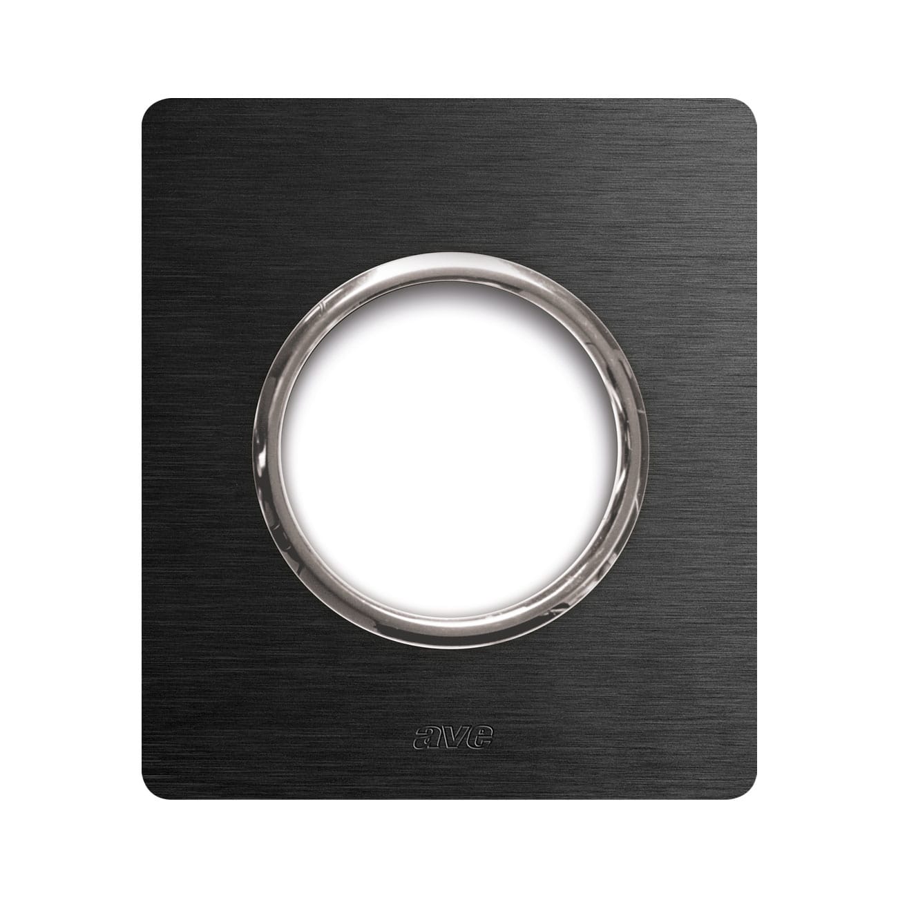 AVE - Placca Alluminio New Style S44. colore alluminio antracite  1 presa di corrente 44PANT90ANS