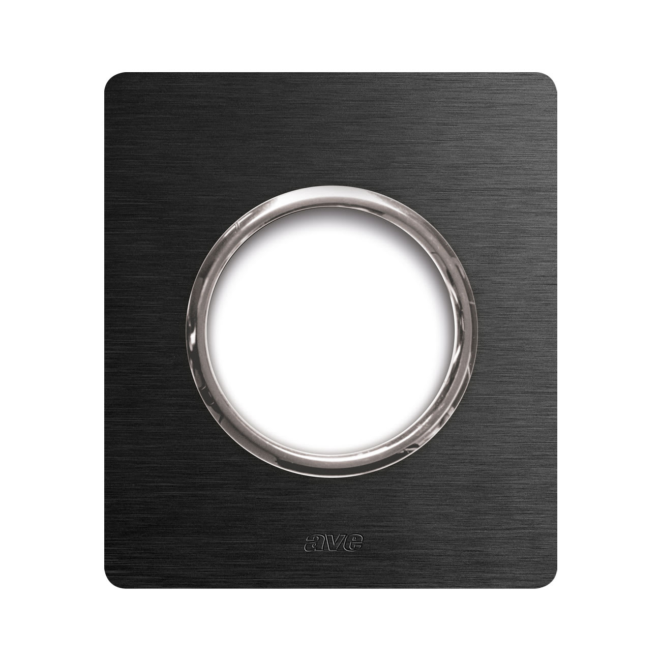 AVE - Placca Alluminio New Style S44. colore alluminio antracite 1 presa di corrente 44PANT90ANS