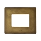 AVE - PLACCA ALLUMINIO NEW STYLE S44. COLORE BRONZO ANTICATO SENZA CORNICETTA DI FINITURA 3 MOD. 44PAQ3BAN