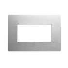 AVE - placca alluminio naturale 4 moduli 96x141 e 143x98 design elegante e resistente 44PAQ4ALS