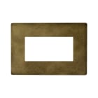 AVE - PLACCA ALLUMINIO NEW STYLE S44. COLORE BRONZO ANTICATO  SENZA CORNICETTA DI FINITURA  4 MOD. 44PAQ4BAN