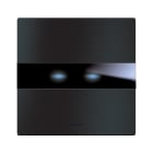 AVE - Placca Touch Alluminio S44. 2 comandi  colore antracite. 2 Mod. 44PATC22ANS