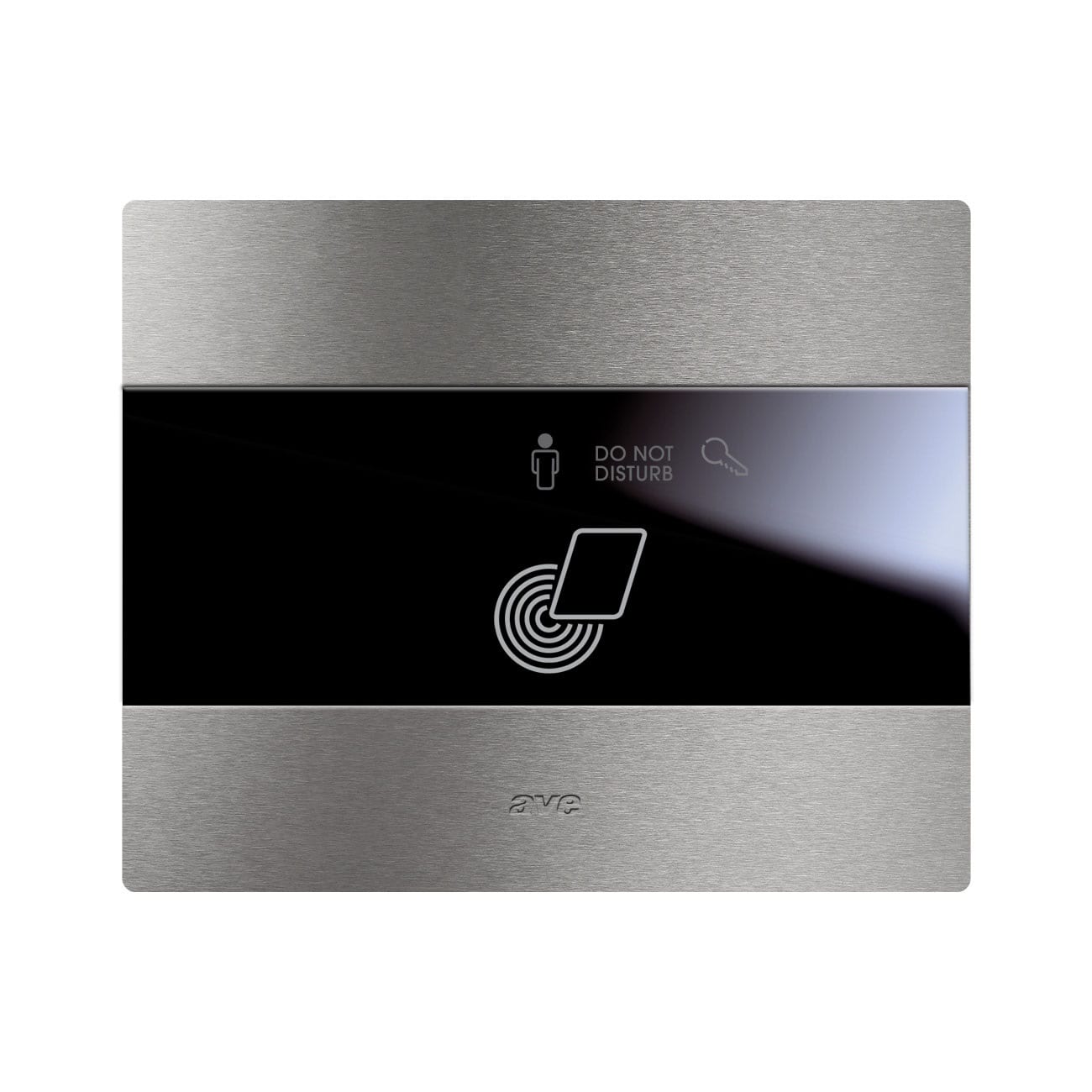 AVE - Placca touch gestione alberghiera  Alluminio naturale spazzolato  3 moduli  Personalizzabile 44PATC3GA-ALS