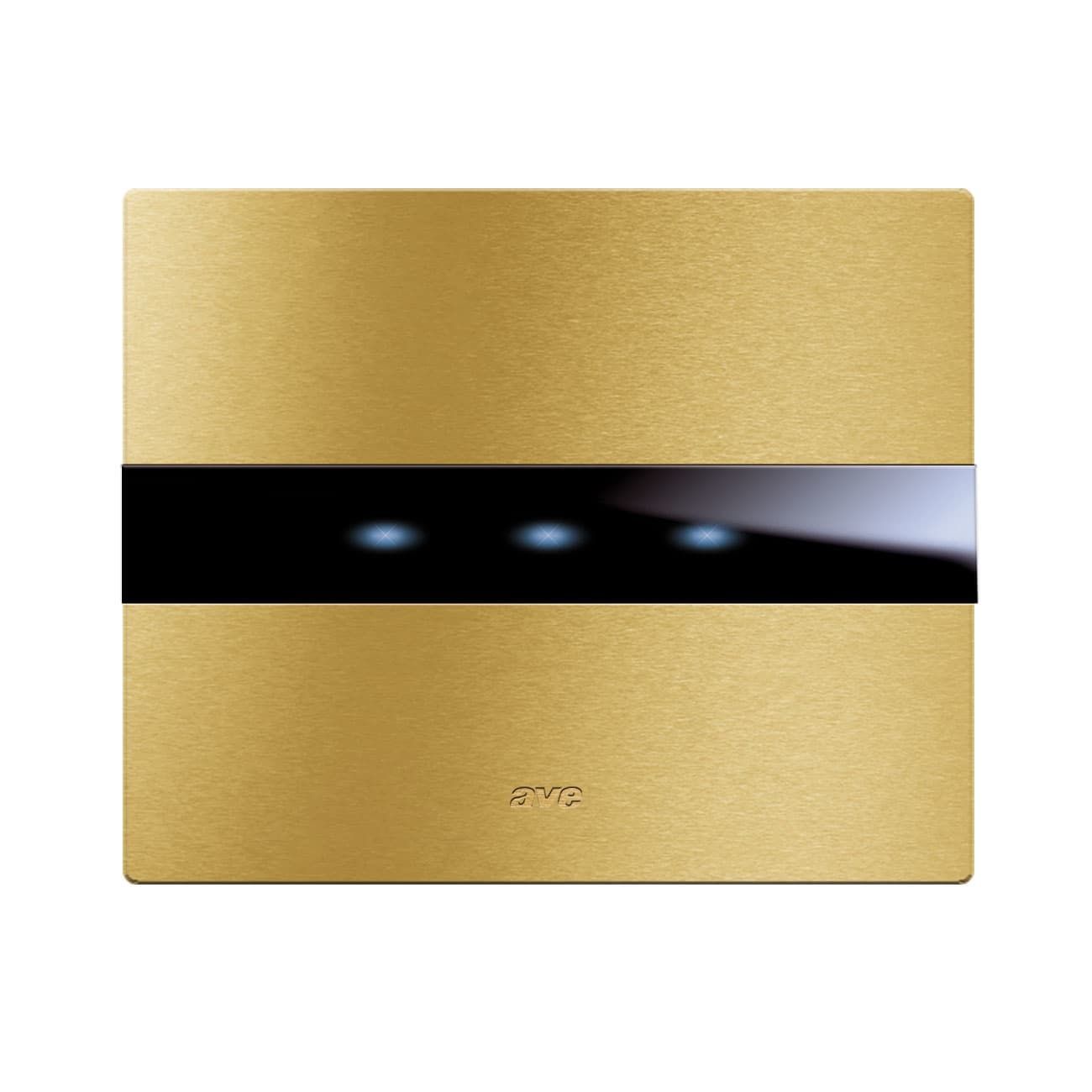 AVE - placca avetouch oro 3 modelli 123com 1-2-3com elegante e funzionale per ambienti moderni 44PATC3ORO