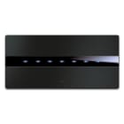 AVE - Placca Touch Alluminio S44. 7 comandi  colore antracite. 7 Mod. 44PATC7ANS