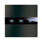 AVE - placca avetouch 98x98 alluminio antracite 3 comandi design elegante e funzionalità avanzata 44PATCK3ANS