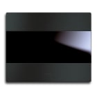 AVE - Placca Touch Alluminio S44 a scivolo. senza simbolo. colore alluminio antracite. 3 Mod. 44PATCN3ANS