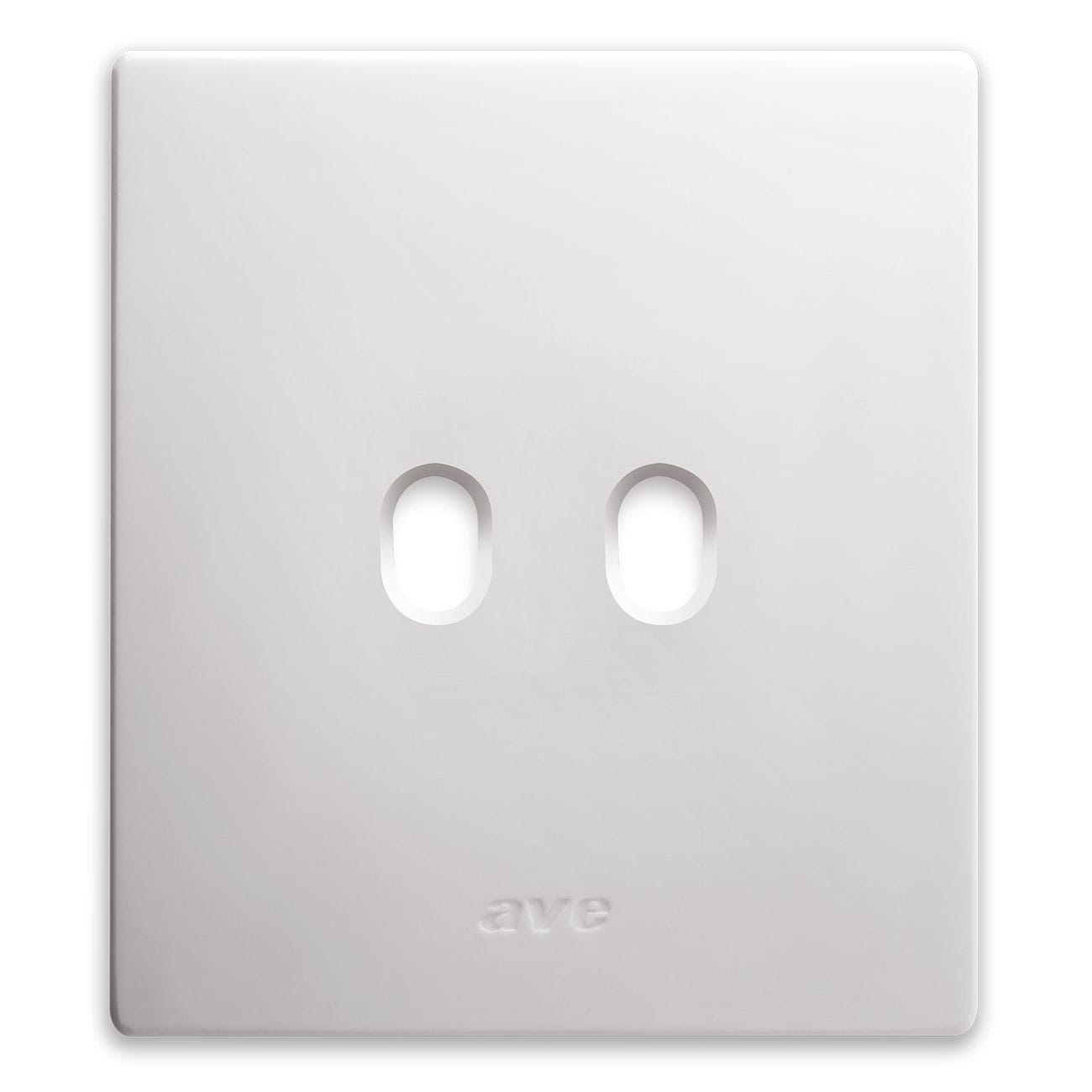 AVE - Placca New Style. S44 colore bianco 2 comando 2 Mod. 44PCNT22B