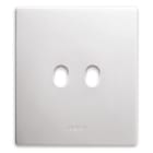 AVE - Placca New Style. S44 colore bianco 2 comando 2 Mod. 44PCNT22B