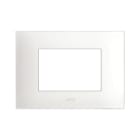 AVE - PLACCA TECNOPOLIMERO YOUNG S44. COLORE BIANCO OPACO  3 MOD. 44PJ03BO