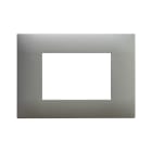 AVE - PLACCA TECNOPOLIMERO YOUNG S44. COLORE GRIGIO FINITURA OPACA 3 MOD. 44PJ03GO