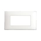 AVE - PLACCA TECNOPOLIMERO YOUNG S44. COLORE BIANCO OPACO  4 MOD. 44PJ04BO