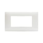 AVE - Placca Tecnopolimero Young S44. colore bianco totale  4 Mod. 44PJ04BT