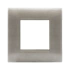 AVE - Placca Tecnopolimero Young S44. colore beige spazzolato 3D 2 Mod. 44PJ32BEG/3D